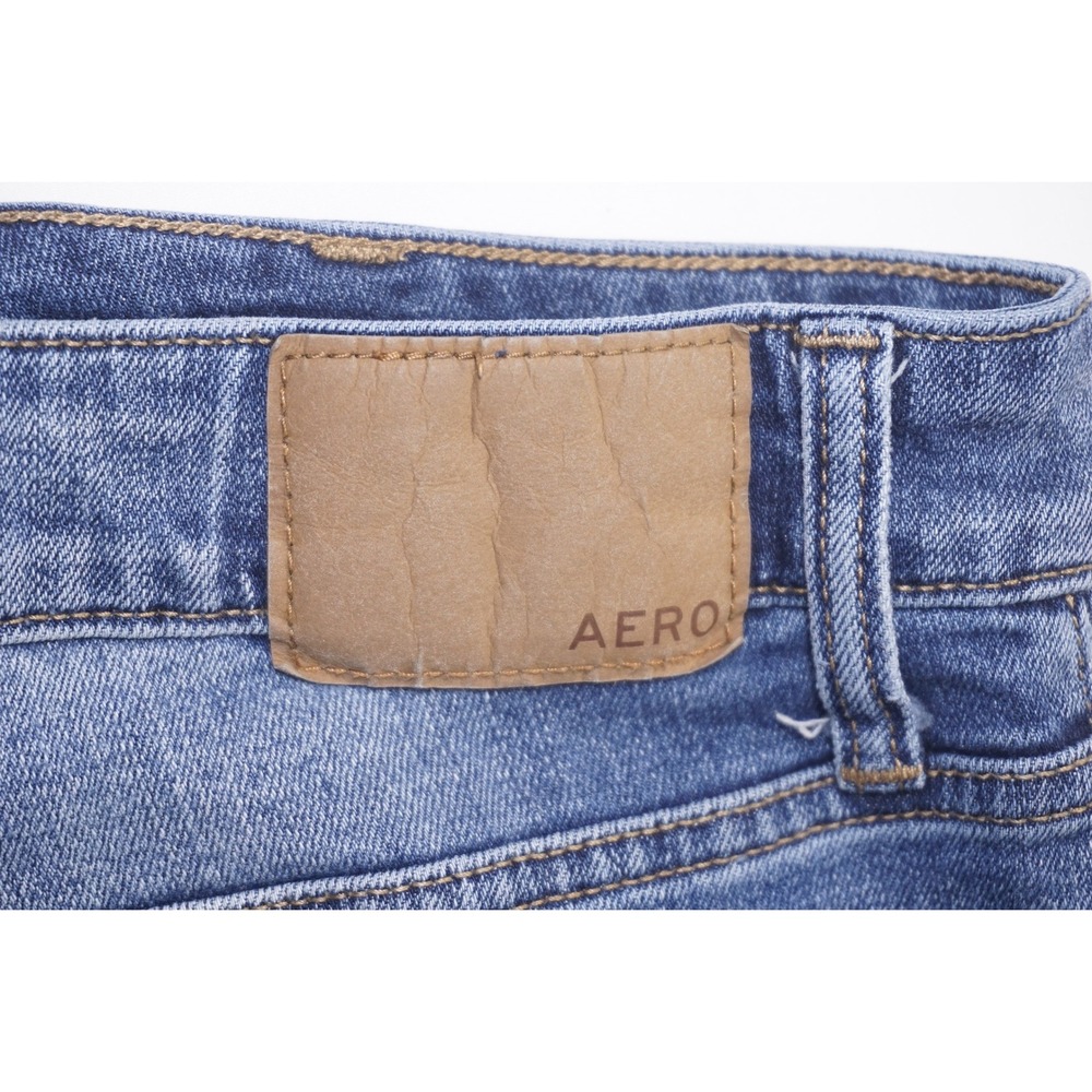 Aeropostale 36/30 Athletic Straight Blue Denim Jeans Coolmax Stretch - Picture 8 of 8